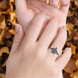 Oxidized Turtle Ring