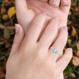 Oxidized Lotus Ring