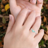Oxidized Lotus Ring