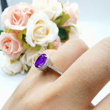 Vintage Style Oval Natural Stone Solitaire Ring