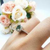 Vintage Style Oval Natural Stone Solitaire Ring