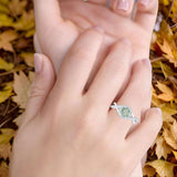 Round Natural Stone Twisted Ring