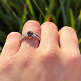 Three Stone Round Vintage Style Ring