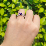 Two Piece Art Deco Halo Ring