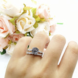 Two Piece Round Natural Stone Ring