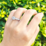 Vintage Round Natural Stone Beaded Ring