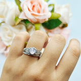 Art Deco Two Piece Bridal Ring