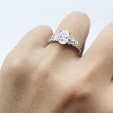 Oval Natural Stone Vintage Marquise Style Ring