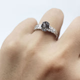 Oval Natural Stone Vintage Marquise Style Ring