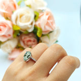 Pear Teardrop Solitaire Tapered Ring