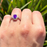 Oval Vintage Style Natural Stone Art Deco Ring