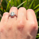 Oval Vintage Style Natural Stone Art Deco Ring