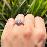 Vintage Style Oval Natural Stone Solitaire Ring