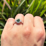 Vintage Style Oval Natural Stone Solitaire Ring