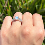 Vintage Style Oval Natural Stone Ring