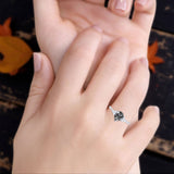 Pear Teardrop Natural Stone Wedding Ring