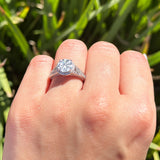 Vintage Style Round Natural Stone Ring