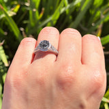 Vintage Style Round Natural Stone Ring