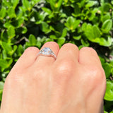 Art Deco Round Natural Stone Ring