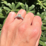 Vintage Style Round Natural Stone Ring