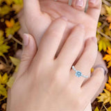 Vintage Style Round Natural Stone Ring