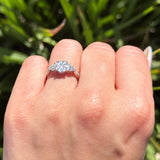 Vintage Style Round Natural Stone Ring