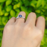 Art Deco Oval Trillium Ring