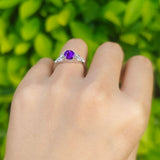 Art Deco Oval Trillium Ring