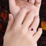 leaf Solitaire Ring