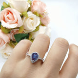 Art Deco Teardrop Pear Ring