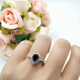 Art Deco Teardrop Pear Ring