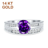 Round Two Piece Gold Ring
