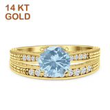 Round Two Piece Gold Ring