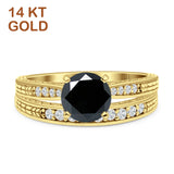 Round Two Piece Gold Ring