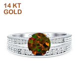 Round Two Piece Gold Ring
