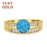 Round Two Piece Gold Ring