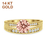 Round Two Piece Gold Ring