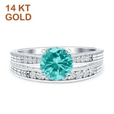 Round Two Piece Gold Ring