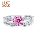 Round Two Piece Gold Ring
