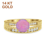 Round Two Piece Gold Ring
