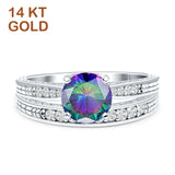 Round Two Piece Gold Ring