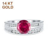 Round Two Piece Gold Ring