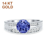 Round Two Piece Gold Ring