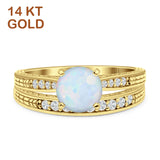 Round Two Piece Gold Ring