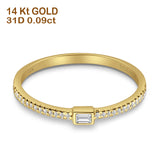 Baguette Stackable Natural Diamond Band