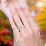 Two Piece Heart CZ Ring