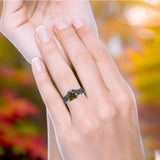 Two Piece Heart CZ Ring