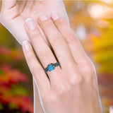 Two Piece Heart CZ Ring