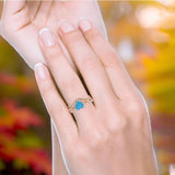 Two Piece Heart CZ Ring