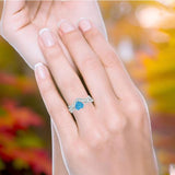 Two Piece Heart CZ Ring